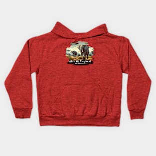 African Elephant - WILD NATURE - ELEPHANT -10 Kids Hoodie